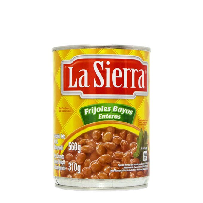Frijoles Bayos Enteros / Ganze Braune Bohnen - La Sierra, 560g Dose