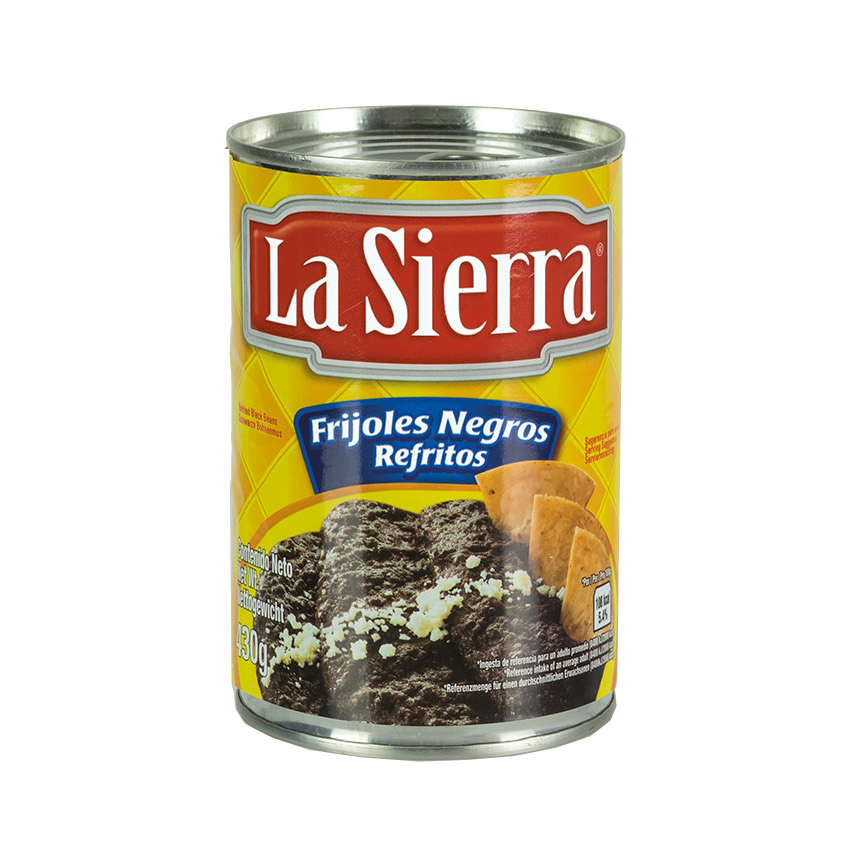 Frijoles Negros Refritos - La Sierra, 430g Dose