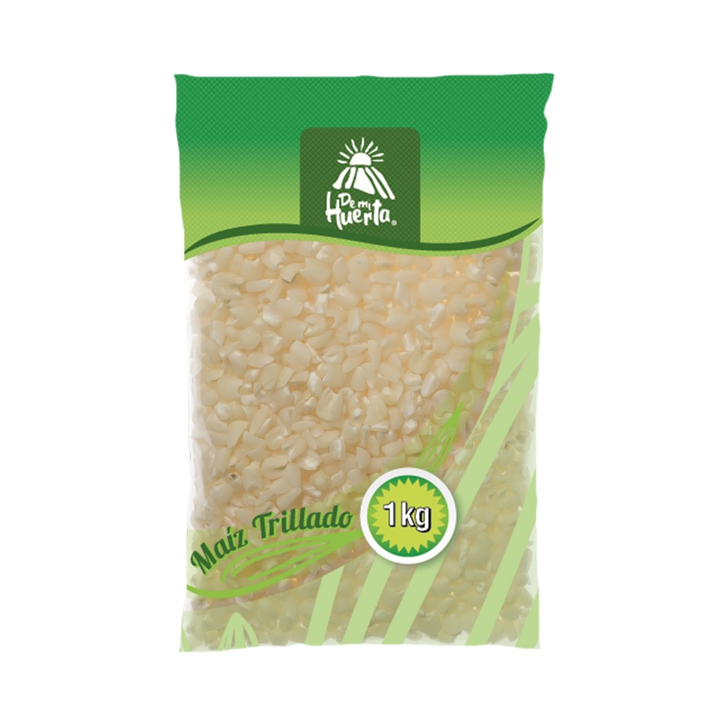[OM-1413] Maíz Trillado Blanco seco / Geschroteter weißer Mais (getrocknet) - De mi Huerta, 1kg