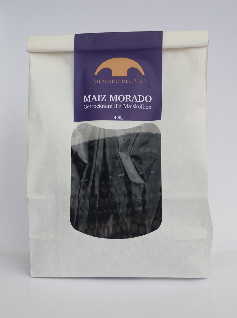 Maíz Morado en Mazorca seco / Lila Maiskolben (getrocknet) - Mercado Peru, 400g