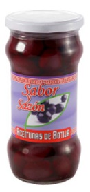 Aceituna Botija / Schwarze Botija-Oliven - Sabor y Sazón, 567g Glas