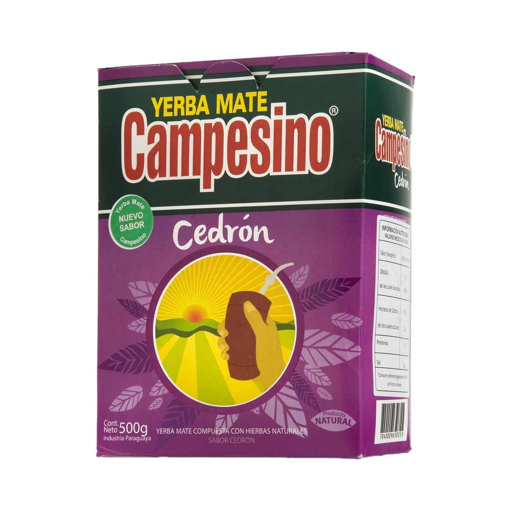 Yerba Mate Natural Cedron - Campesino, 500g
