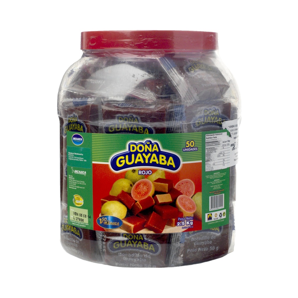 Bocadillo de Guayaba / Kolumbianischer Guaven-Snack - Doña Guayaba, 50 x 50g Plastikdose