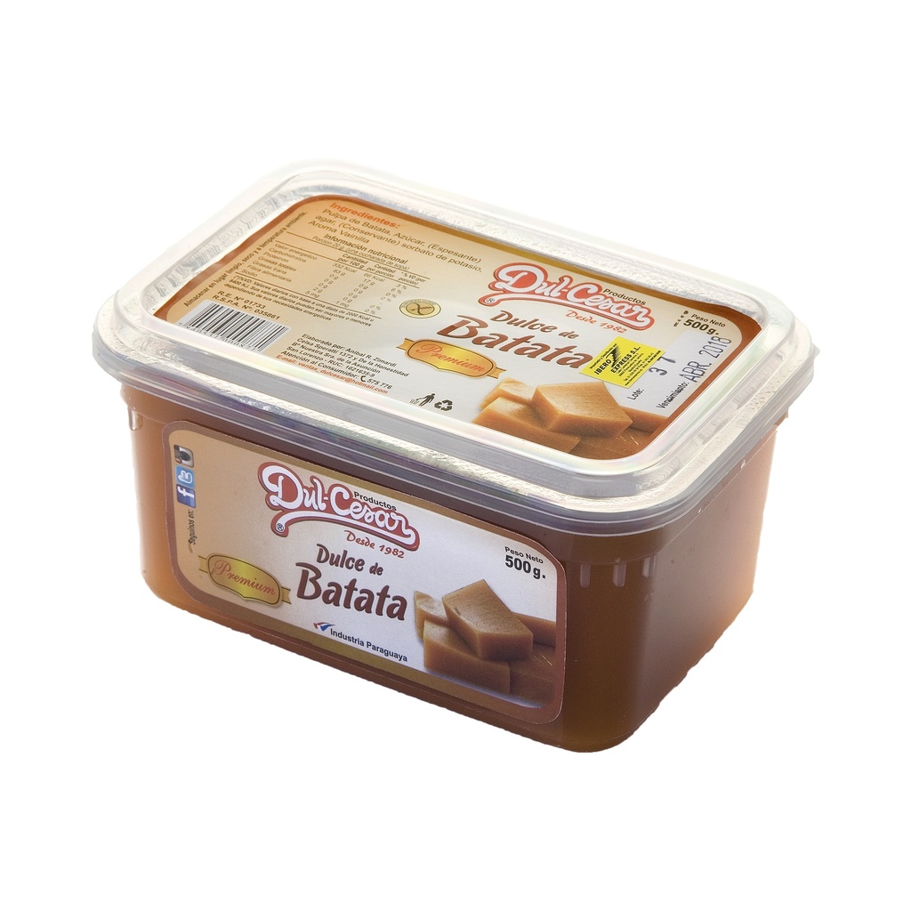 Dulce De Batata Premium / Dessert aus Süßkartoffel - Dul Cesar, 500g