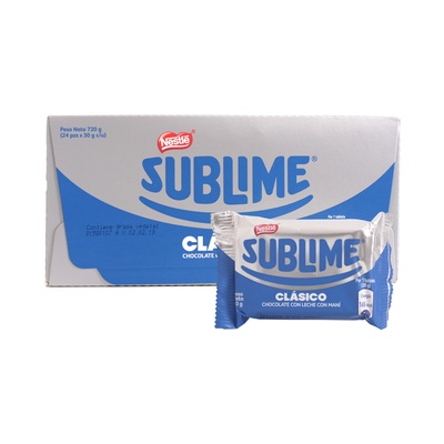 [OM-1093] Chocolate Sublime Clasico - Nestlé, 24 x 30g Display	