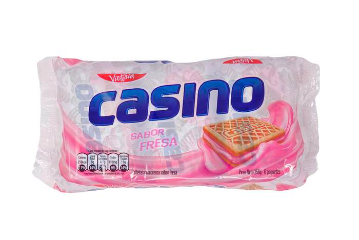 [OM-1545] Galletas Casino Fresa - Victoria, 6 x 51g
