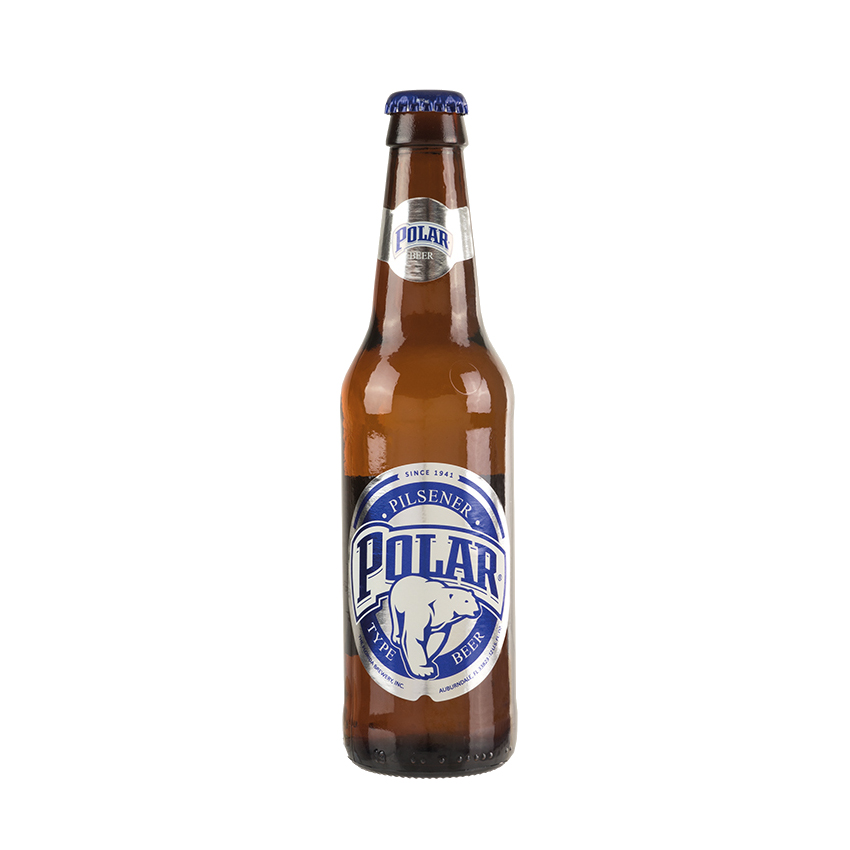 Cerveza POLAR Pilsener / Venezolanisches Bier - POLAR, 355ml Glasflasche