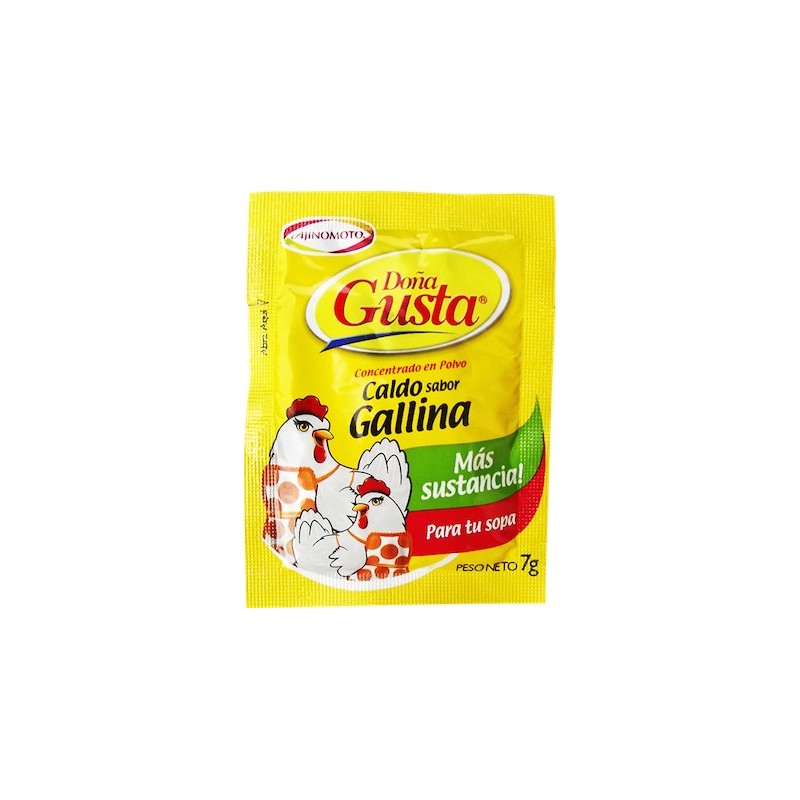 [OM-1686] Doña Gusta Caldo de Gallina en Polvo / Hühnerbrühe (Pulver) - AJINOMOTO, 7g