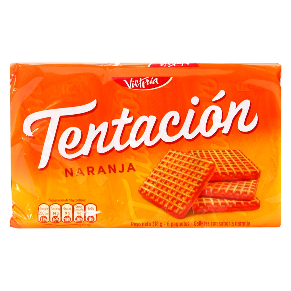 Galletas Tentación Naranja / Orange - Victoria,  6x45g