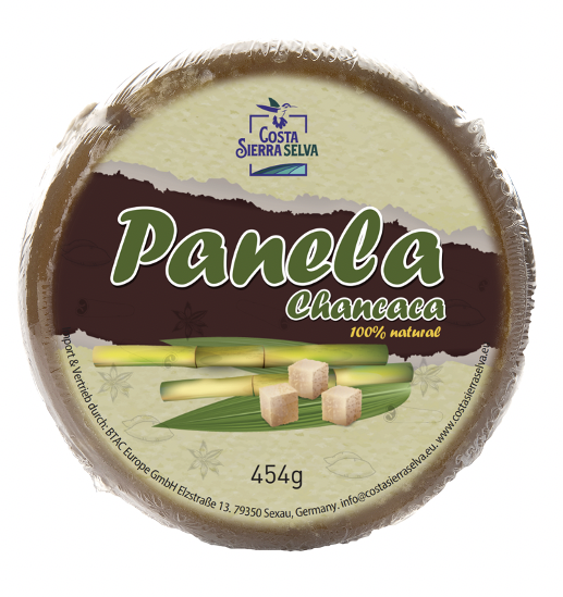 Panela/Chancaca redonda / Vollrohrzuckerblock - CostaSierraSelva, 454g