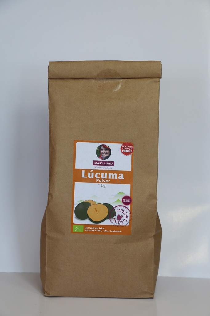 BIO Lúcuma Pulver, 1kg Family Pack