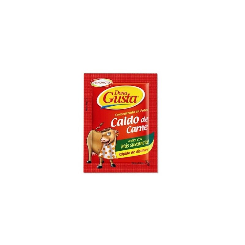 [OM-1711] Doña Gusta Caldo Sabor de Carne en Polvo / Fleischbrühe (Pulver) - AJINOMOTO, 7g