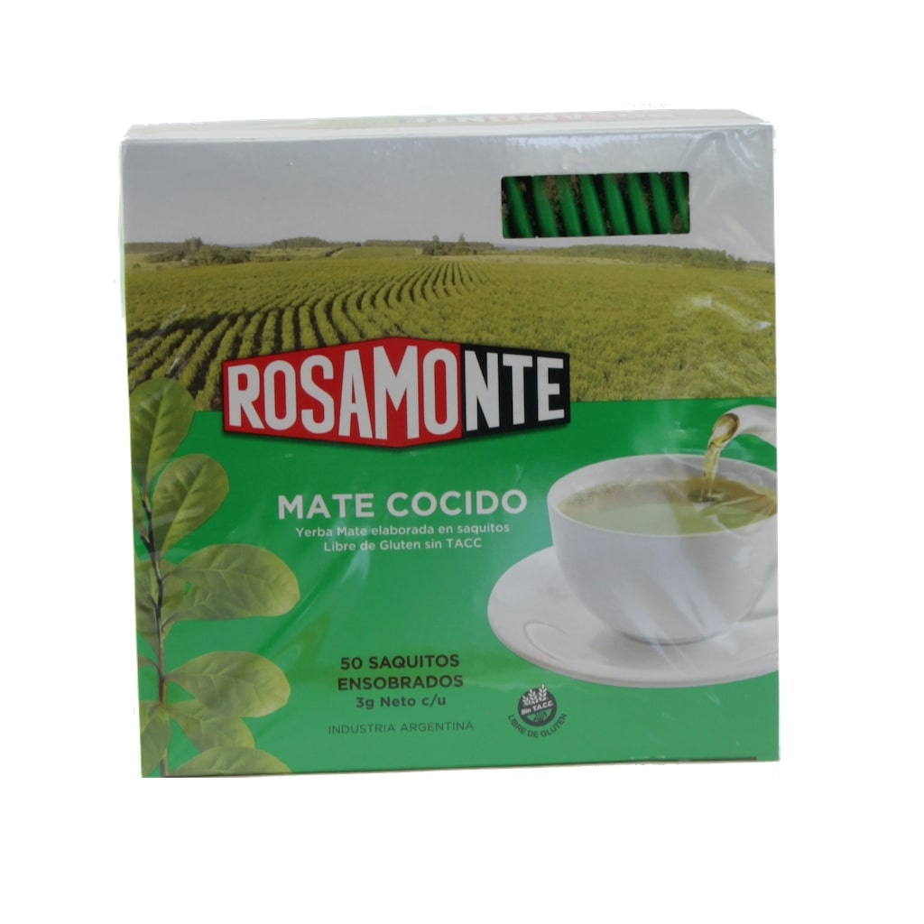 Rosamonte teabags 50x3g in wrapped bags