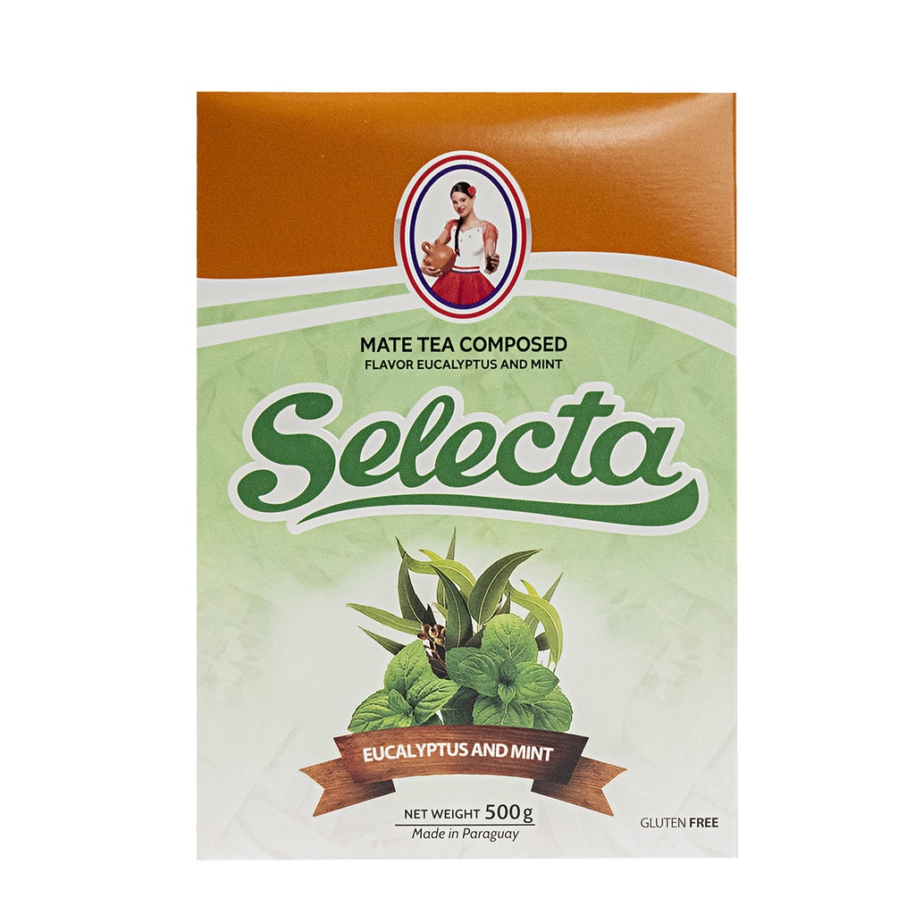 [OM-1764] Mate-Tee SELECTA Yerba Mate mit Eucalyptus- & Minzaroma, 500g