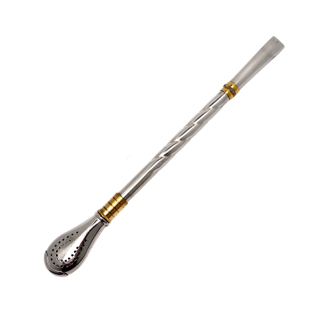 [OM-1775] Bombilla La Rio (19,5cm), stainless steel