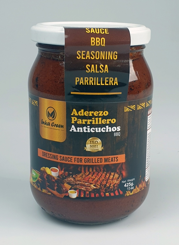Aderezo Parrilelro Anticuchos / Marinade für Anticucho-Fleischspieße - Inka Green, 425g