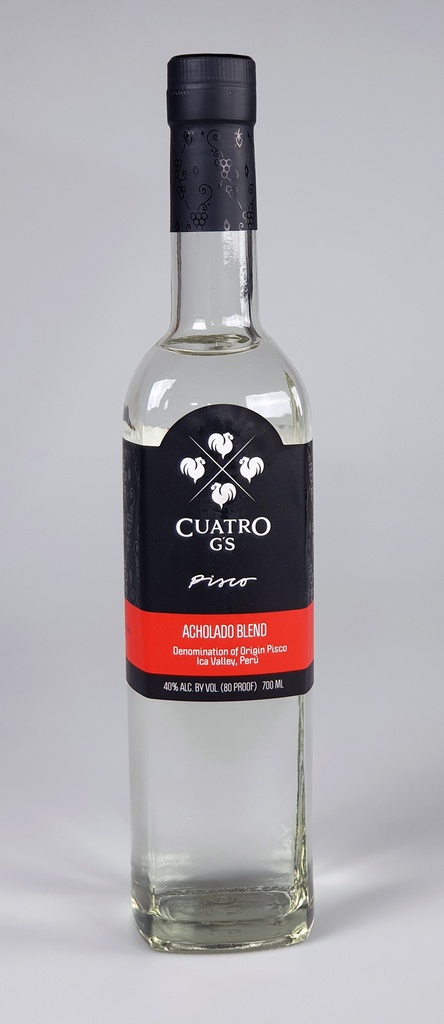 [OM-1803] Pisco Acholado - Cuatro G's, 700ml 40° 