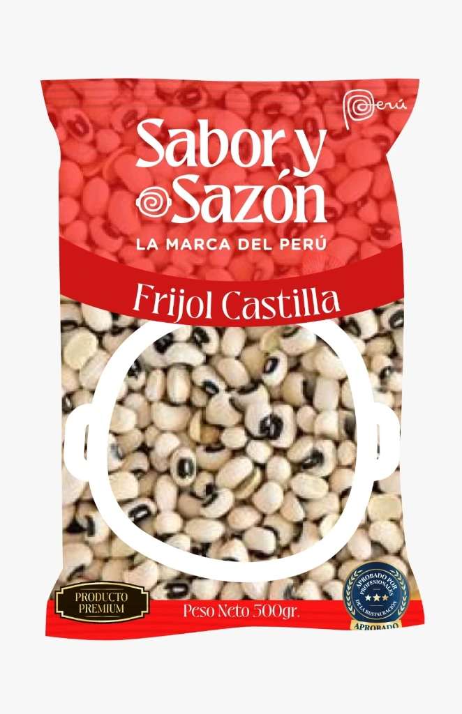 [OM-1958] Frijol Castilla seco / Schwarzaugenbohnen (getrocknet) - Sabor y Sazón,  500g