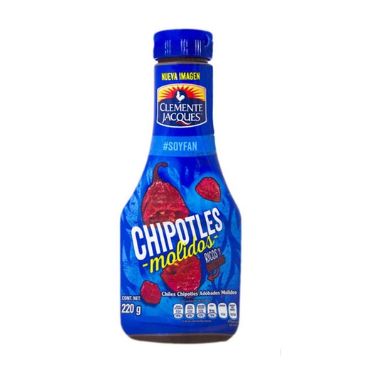 [OM-1212] Chipotles Molido (Flasche) - Clemente Jacques, 220g