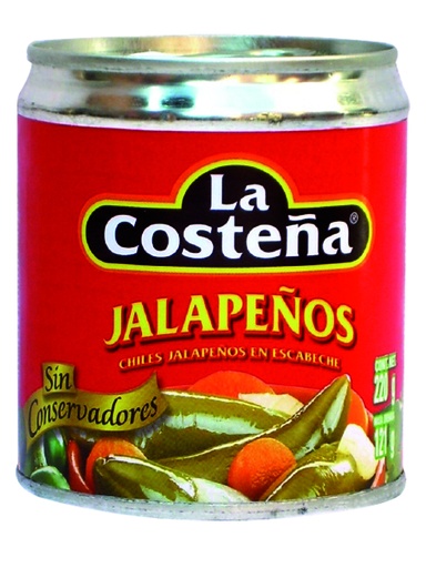 [OM-1204] Jalapeños enteros / Ganze Jalapeños (eingelegt) - La Costeña, 220g