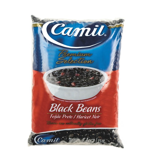 [OM-1604] Feijão Preto / Brasilianische schwarze Bohnen (getrocknet) - CAMIL, 1kg