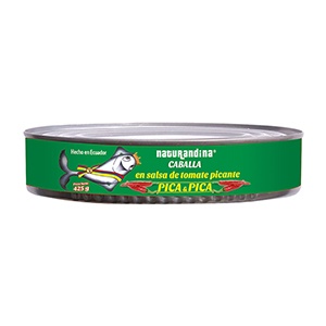 [OM-1348] Caballa en salsa de tomate picante / Makrele in scharfer Tomatensauce - NaturAndina, 425g Dose