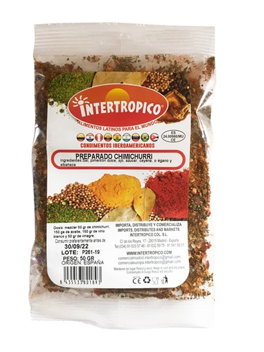 [OM-1538] Chimichurri Gewürzmischung - Intertrópico, 6 x 50g Display