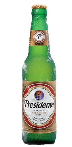 [OM-1136] Cerveza Presidente, 355ml Glasflasche