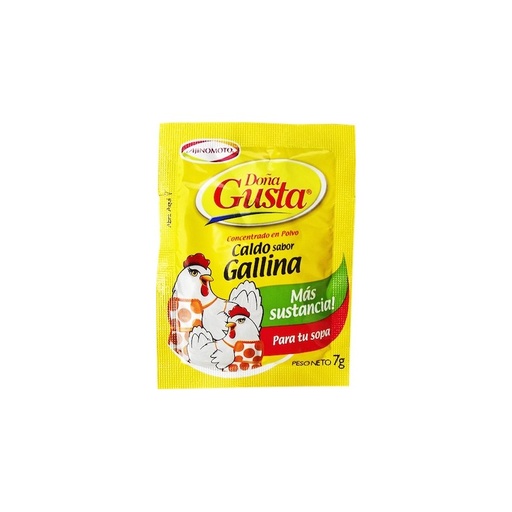 [OM-1686] Doña Gusta Caldo de Gallina en Polvo / Hühnerbrühe (Pulver) - AJINOMOTO, 7g