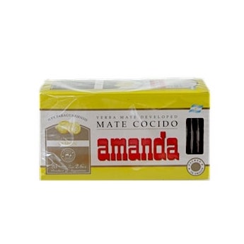 [OM-1742] Mate-Tee AMANDA Yerba Mate Limón (Teebeutel), 25x3g