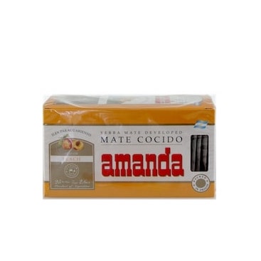 [OM-1743] Mate-Tee AMANDA Pfirsich (Teebeutel), 25x3g