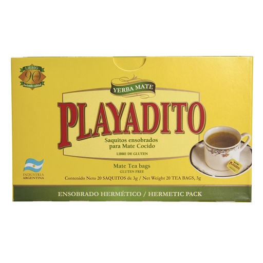 [OM-1756] Mate-Tee PLAYADITO Yerba Mate (Teebeutel), 20x3g