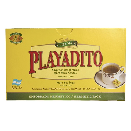 [OM-1756] Yerba Mate Playadito tea bags 20x3g
