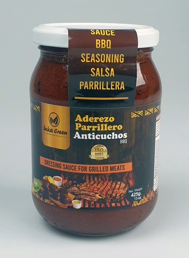 [OM-1791] Aderezo Parrillero Anticuchos / Marinade für Anticucho-Fleischspieße - Inka Green, 425g